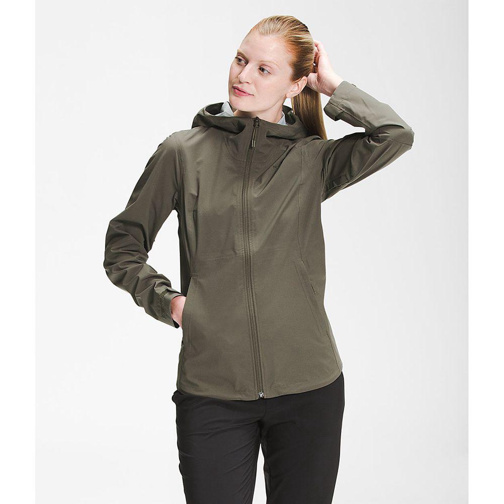 The North Face Allproof Stretch Γυναικεια Αδιάβροχο Μπουφάν - Πρασινο (KPAD56193)